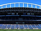 Pohled na hlavní tribunu stadionu v Seattlu.