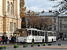 Skoda 15Tr trolleybus Nr. 598 in Lviv on Universitetska st.