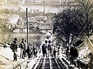 �ervenec 1891, p�ed zahájením provozu první lanovky na Pet�ín