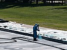 V americké metropoli Washingtonu, D.C., pokra�ují práce na nádr�i u Lincolnova...