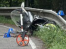 Srá�ka motorká�e s dodávkou v obci Psáry. (3. �ervna 2026)
