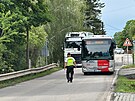 Srá�ka motorká�e s dodávkou v obci Psáry. (3. �ervna 2026)