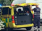 Srá�ka motorká�e s dodávkou v obci Psáry. (3. �ervna 2026)