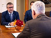 Prezident Petr Pavel p�ijal ministra zem�d�lství za SPD Martina �ebestyána. (9....