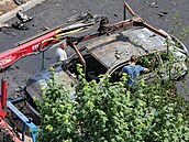 Ve m�st� Bala�icha u Moskvy explodoval osobní automobil, v n�m� údajn� zahynul...