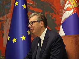 Srbský prezident Aleksandar Vu�i� (4. �ervna 2026)