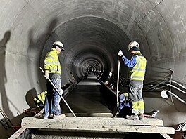 Betonování samotného t�lesa trat� ve spojce C/D. (kv�ten 2026)
