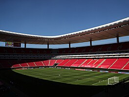 Stadion v Guadalaja�e, kde �e�i vstoupí do fotbalového mistrovství sv�ta.