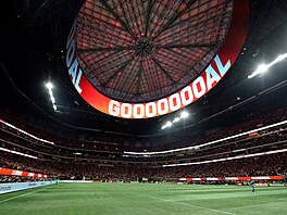 Stadion v Atlant�, kde �e�tí fotbalisté odehrají druhý zápas na sv�tovém...