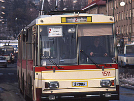 Trolejbus �koda 15 Tr, Banská Bystrica, 1993