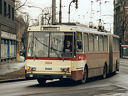 Trolejbus �koda 15 Tr, Ostrava, 1992