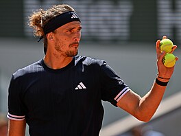 Alexander Zverev b�hem finále Roland Garros