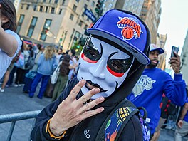 Fanou�ci New York Knicks p�ed t�etím finále NBA
