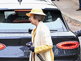 Princezna Anna na svatb� syna Petera Phillipse a Harriet Sperlingové v Kemble...