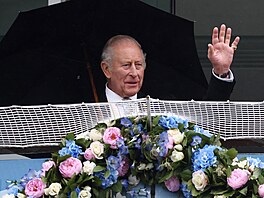 Král Karel III. na dostizích Epsom Derby (6. �ervna 2026)