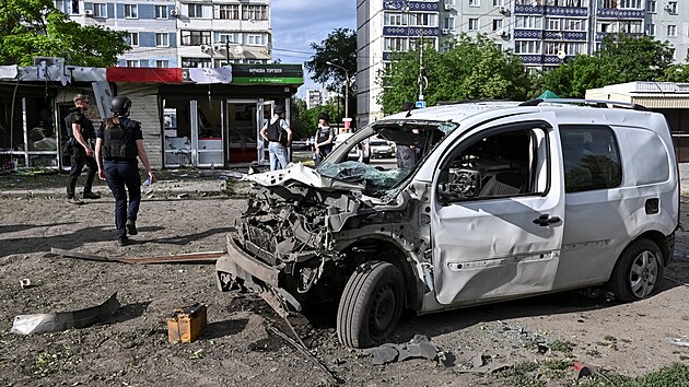 Rusko za�to�ilo na Z�poro��, zas�hlo autobusovou zast�vku. (8. �ervna 2026)
