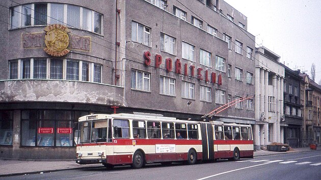 Trolejbus �koda 15 Tr, Hradec Králové, 1992