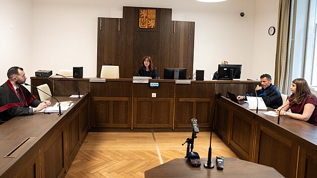 Obvodn� soud pro Prahu 1 se za�al zab�vat ob�alobou na vl�dn� hnut� SPD. Podle st�tn�ho zastupitelstv� se hnut� dopustilo podn�cov�n� k nen�visti, a to plak�ty pou�it�mi v kampani p�ed krajsk�mi a sen�tn�mi volbami v roce 2024. Na sn�mku soudkyn� Ivana Tich�. (3. �ervna 2026)
