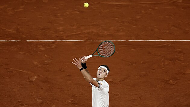 Jakub Men��k se p�ipravuje na �der ve �tvrtfin�le Roland Garros.