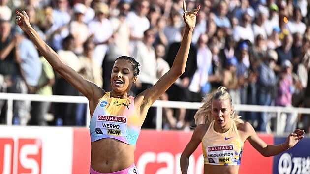 Audrey Werrov� v�t�z� na p�lce ve Stockholmu ve t�et�m �ase historie, za n� fini�uje Keely Hodgkinsonov�.