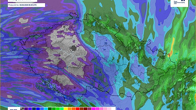 Během středy a v noci na čtvrtek očekávají meteorologové intenzivní deště na...