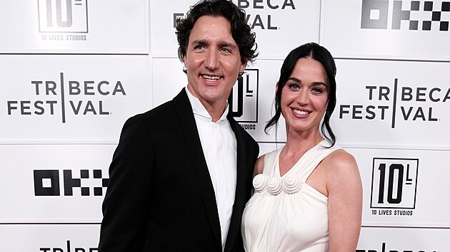 Justin Trudeau a Katy Perry na festivalu Tribeca v New Yorku (8. �ervna 2026)