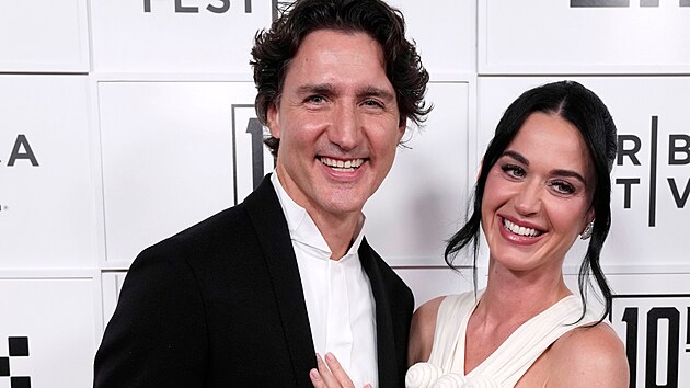 Justin Trudeau a Katy Perry na festivalu Tribeca v New Yorku (8. �ervna 2026)