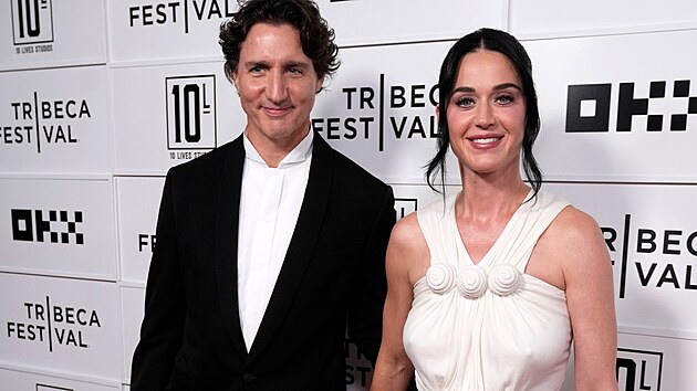 Justin Trudeau a Katy Perry na festivalu Tribeca v New Yorku (8. �ervna 2026)