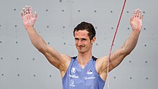 Adam Ondra na SP v lezení v Praze.