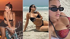Georgina �asto p�idává na Instagram fotografie z dokonalé dovolené u mo�e.