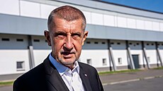 Andrej Babi� ve ��áru nad Sázavou na míst� plánované výstavby rychlobrusla�ské...