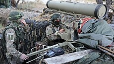 Ru�tí vojáci operují na Kinburnské kose. (23. srpna 2024)