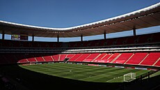 Stadion v Guadalaja�e, kde �e�i vstoupí do fotbalového mistrovství sv�ta.