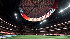 Stadion v Atlant�, kde �e�tí fotbalisté odehrají druhý zápas na sv�tovém...