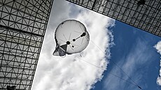 Aerostatický balon ukrajinského výrobce Aerobavovna, který Ukrajina pou�ívá pro...