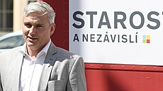 David Du�ek na tiskové konferenci hnutí STAN k p�edstavení volebního programu....