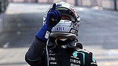 Kimi Antonelli se raduje z vít�zství ve Velké cen� Monaka.