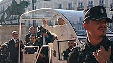 Pape� Lev XIV b�hem náv�t�vy �pan�lského Madridu (8. �ervna 2026)