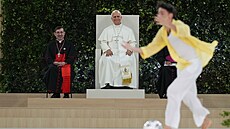 Pape� Lev XIV b�hem náv�t�vy �pan�lského Madridu (8. �ervna 2026)