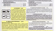 P�epravní podmínky Pra�ské integrované dopravy, 1996