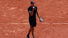 N�mecký tenista Alexander Zverev se hecuje v semifinále Roland Garros.