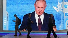 Ruský prezident Vladimir Putin v Petrohradu, kde se koná Petrohradské...