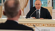 Ruský prezident Vladimir Putin v Petrohradu, kde se koná Petrohradské...