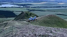 Na vrchu Raná na Lounsku v pond�lí ve�er havaroval paraglidista.