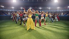 Shakira v klipu k fotbalové písni Dai Dai