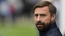 Jan Kraus jako trenér Chlumce v roce 2019.