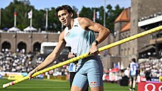Armand Duplantis na Diamantové lize ve Stockholmu.