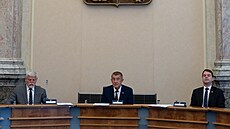 Prezident Petr Pavel (vlevo) a premiér Andrej Babi�.