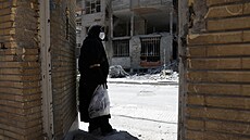 Íránský Teherán po bombardování izraelskými st�elami (8. �ervna 2026)