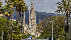 Centrem Barcelony projede pape� Lev XIV. p�ed ob�adem v chrámu Sagrada Família.